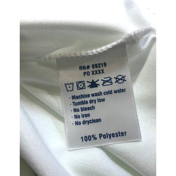 Champro Sports Dri-Gear Youth Medium White Short Sleeve Shirt - Picture 7 of 7